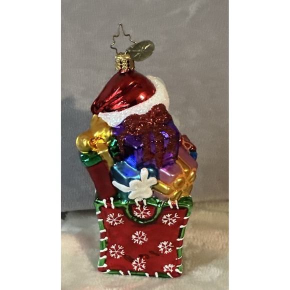 Old World Christmas Glass Ornament Girl Kitten In Gift Bag - Picture 4 of 8